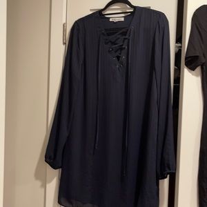 Dark Blue BCBG LS Dress